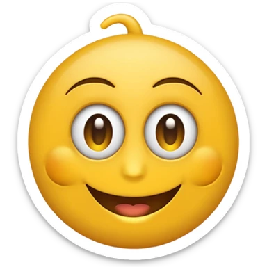 Emoji guiñando un ojo feliz sticker