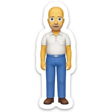 Homer simpson sticker
