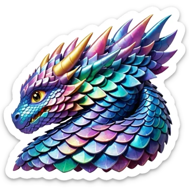 dragon scales sticker