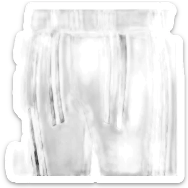 Black and white Adidas track pants sticker