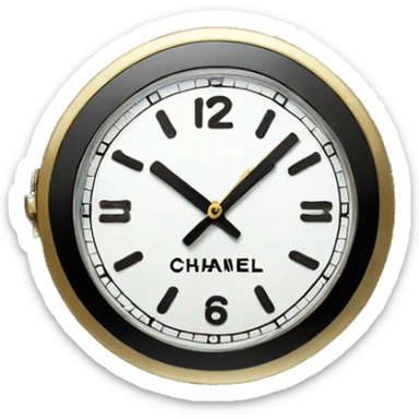 Chanel logo Clock sticker