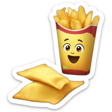 Chips la plus piquante sticker