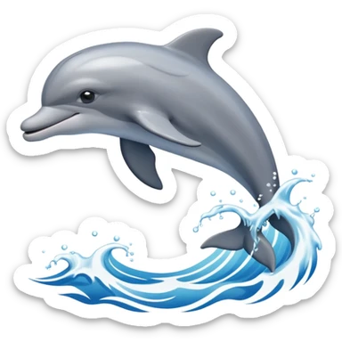 A playful dolphin leaping from the waves.



























































 sticker