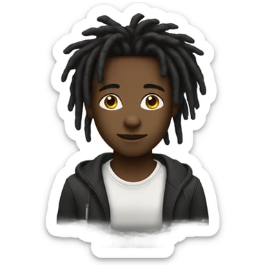 Dreadhead black boy sticker