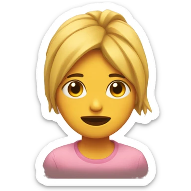 Chica durmiendo  sticker