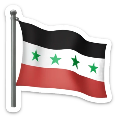 Syrian flag sticker