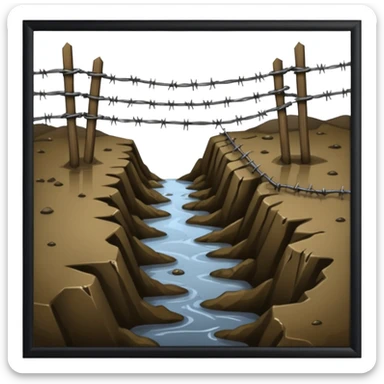 world war one, dirty trenches sticker