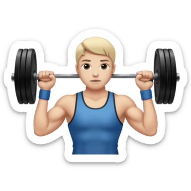 weight lifting sticker