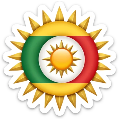 Create emoji Kurdistan flag  sticker