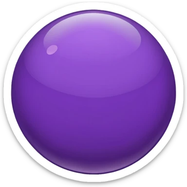 purple melanocyte cell, simple and bold sticker