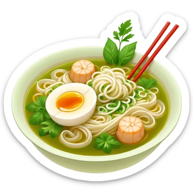 Khmer Noodle Num Banh Jok green broth  sticker
