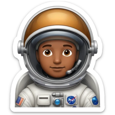 "- Phi hành gia, nam
- Đầu đội mũ phi hành gia
- Da nâu
" sticker