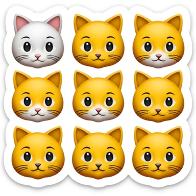 Kat saçlı gözlüklü siyah saçlı bir kiz sticker