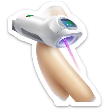 laser hair removal treatment legs  sticker