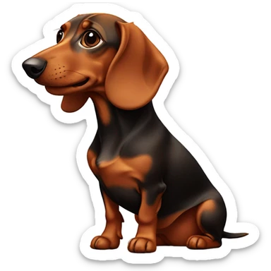 The red-haired dachshund sticker
