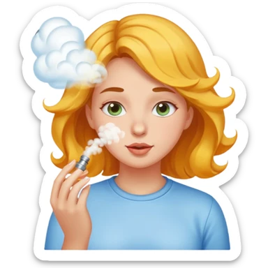 Girl farting smell sticker