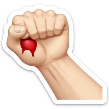 Arm reaching out to choke someone  sticker