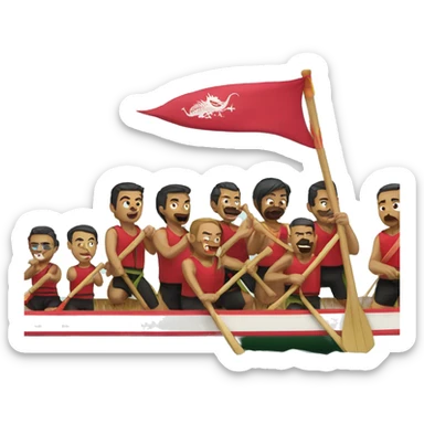 Dragon boat sticker