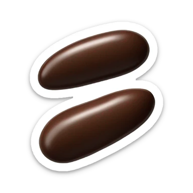 Chocolate and vanilla quenelle on glass plate sticker