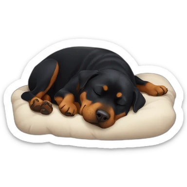 Rottweiler sleeping ZZZ sticker