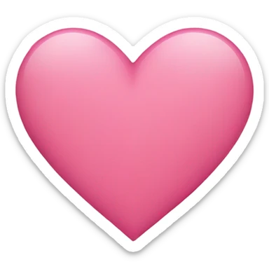 pink heart sticker