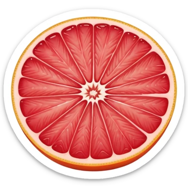 grapefuit and a slice sticker