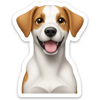 dog im hintergrund blätter sticker