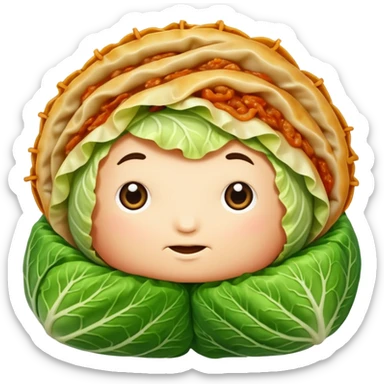 Cabbage roll  with no face sticker