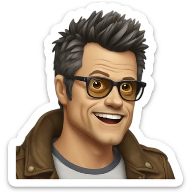 old johnny knoxville sticker