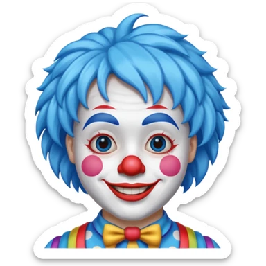 Palhaço azul sticker