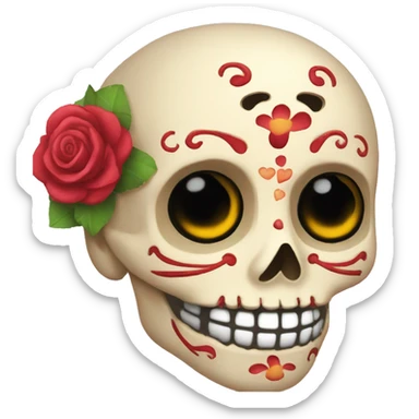 Calavera  enamorada  sticker
