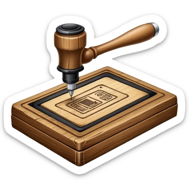 OLDSCHOOL BUSINESS STAMP TOOL sticker