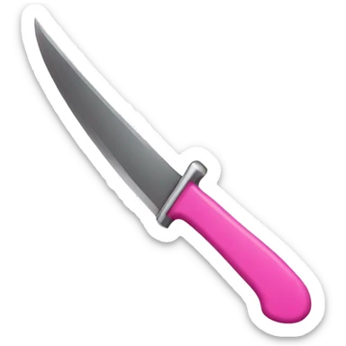 Pink knife  sticker