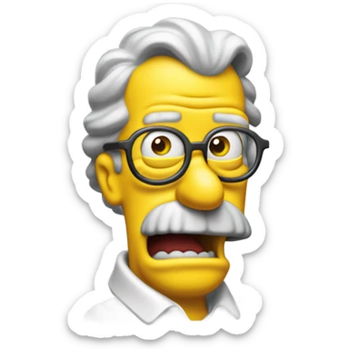 i want the simpsons grandpa that yalls at sql server logo sticker