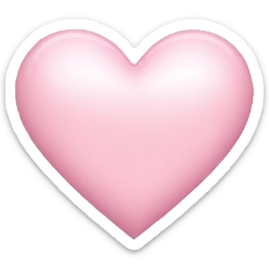Light pink heart sticker