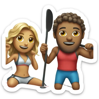 Paddle boarding  sticker