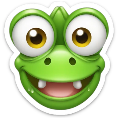 Frog Cry sticker