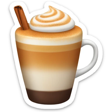 Cinnamon pumpkin latte sticker