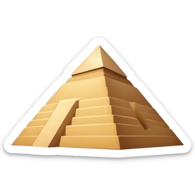 Extremely minimalist pyramid of Giza with simplest shape sticker