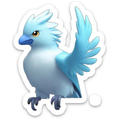 Head Big Eyeys 4k HD Shiny Glow Galarian-Articuno sticker