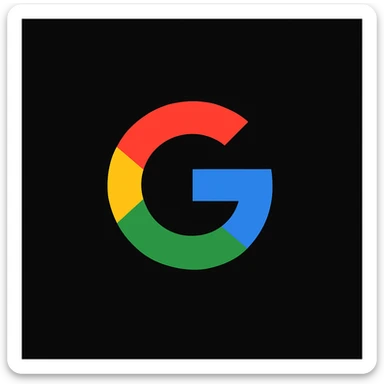 make golo of "IMAGEN 4" with googles G, black background sticker