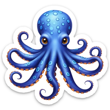 blue spotted octopus  sticker
