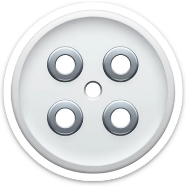 tailor's button 4 hole sticker