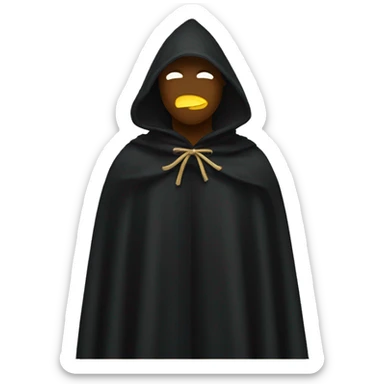 black cloak with stars on it sticker
