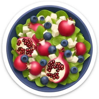 Pomegranate and Blueberry salad sticker