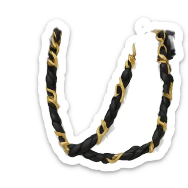 Black chanel purse sticker