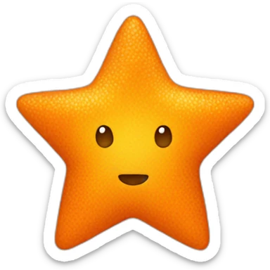 orange star sticker