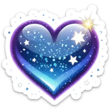 Glitter dark romance sticker