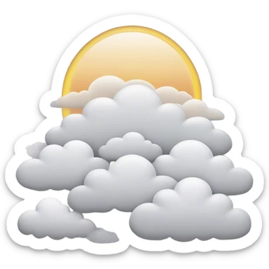 Cinematic Realistic Altostratus Emoji, Soft and gray, with mid-level clouds spreading evenly across the sky. The clouds create a smooth, overcast layer that dulls the sun’s light, giving the world a peaceful, muted tone. Soft glowing outline, capturing the essence of calm, muted skies and gentle transitions in an altostratus cloud! sticker