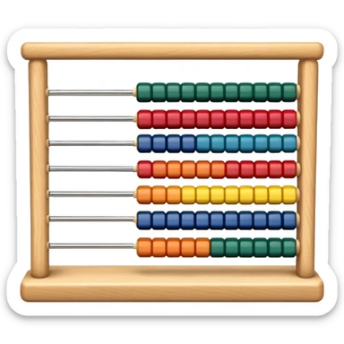 abacus counting device sticker